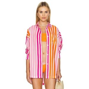 Alexa Top in Sunset Stripes